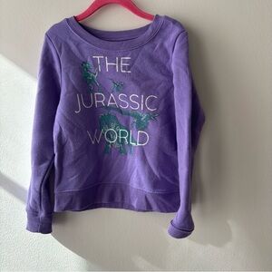 Ina Purple Dinosaur Graphic Sweatshirt Sz 6